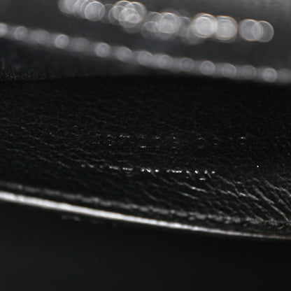 Saint Laurent Grain De Poudre Textured Mixed Matelasse Triquilt Medium Monogram Satchel Black 7 of 10