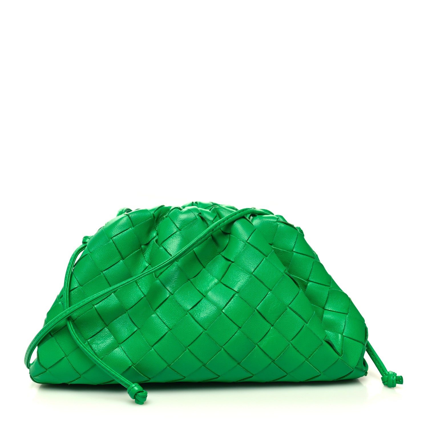 Bottega Veneta Nappa Intrecciato The Mini Pouch Clutch Parakeet 1 of 10