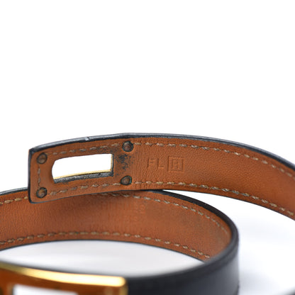 Hermes Box Kelly Double Tour Bracelet M Black 5 of 7