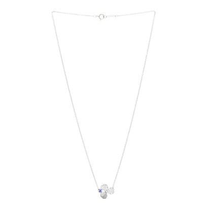 Tiffany Platinum Diamond Tanzanite Paper Flowers Pendant Necklace 3 of 5