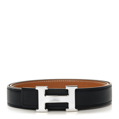 Hermes Swift Epsom 24mm Mini H Belt 75 30 Black Gold 1 of 5