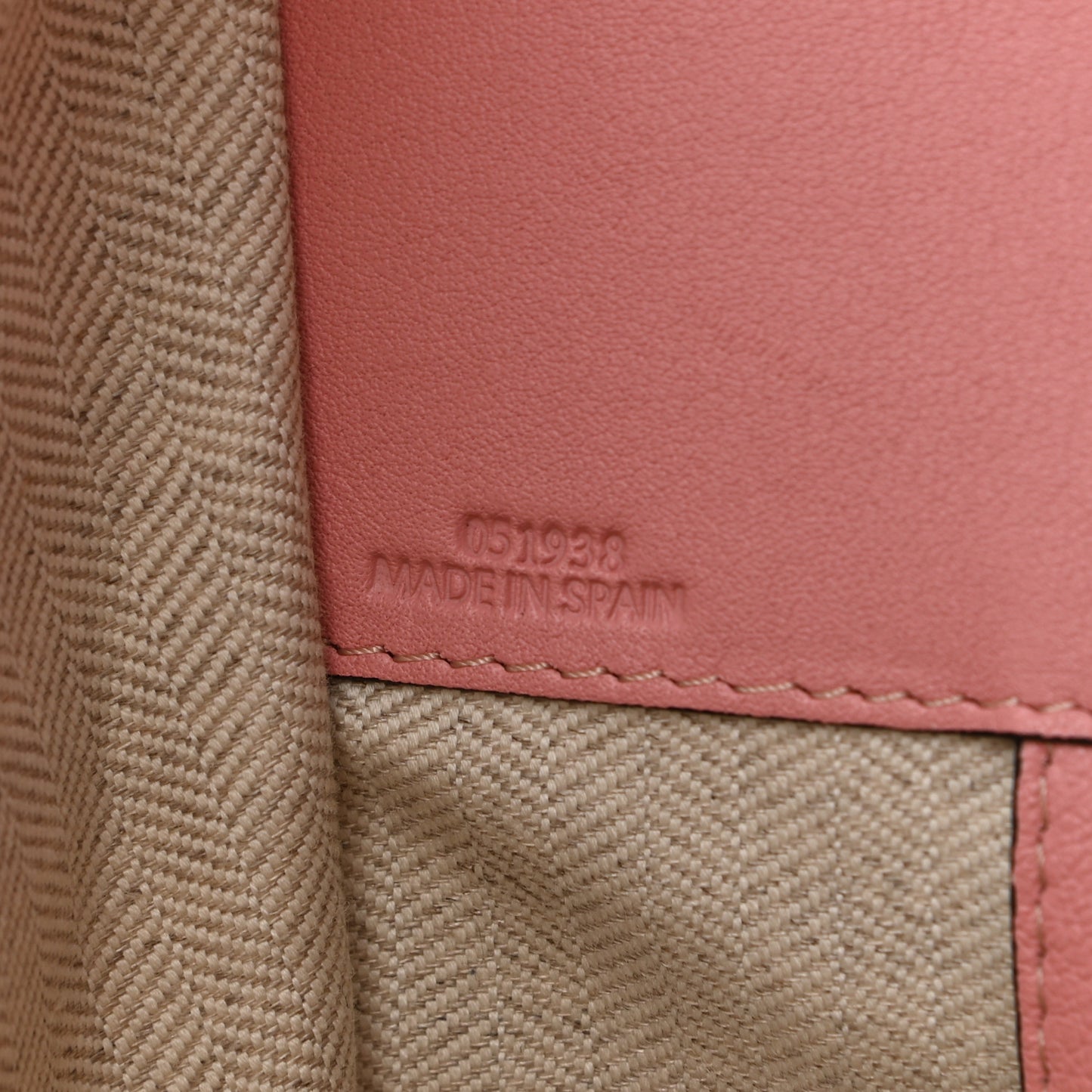 Calfskin Small Hammock Shoulder Bag Pastel Pink Tan
