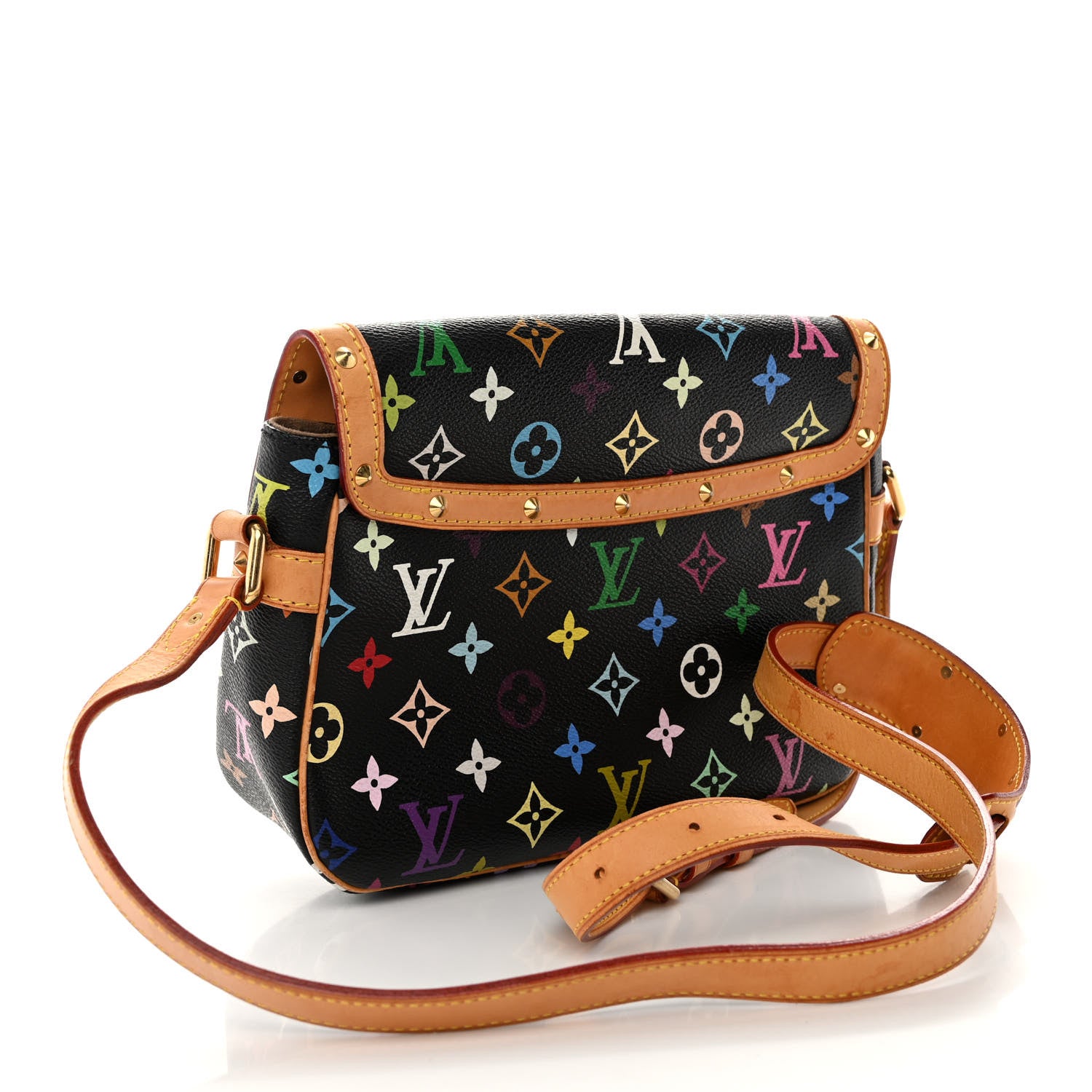 Louis Vuitton Monogram Multicolor Sologne Black 3 of 13