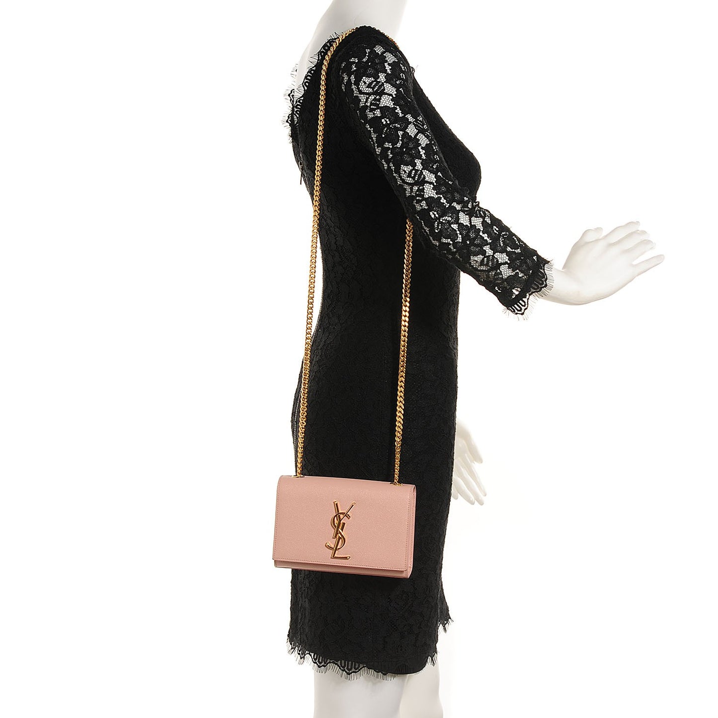 Grain De Poudre Small Classic Monogram Satchel Pale Pink