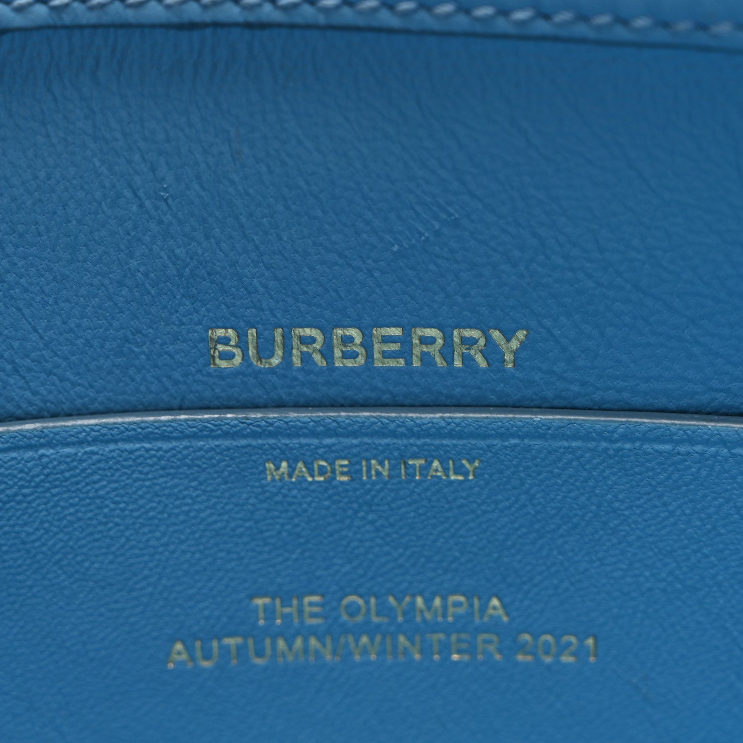 Burberry Lambskin Small Olympia Chain Shoulder Bag Pale Blue 6 of 9