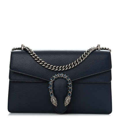 Gucci Dollar Calfskin Crystal Small Dionysus Shoulder Bag Blue Agata Montana Sapphire 1 of 13