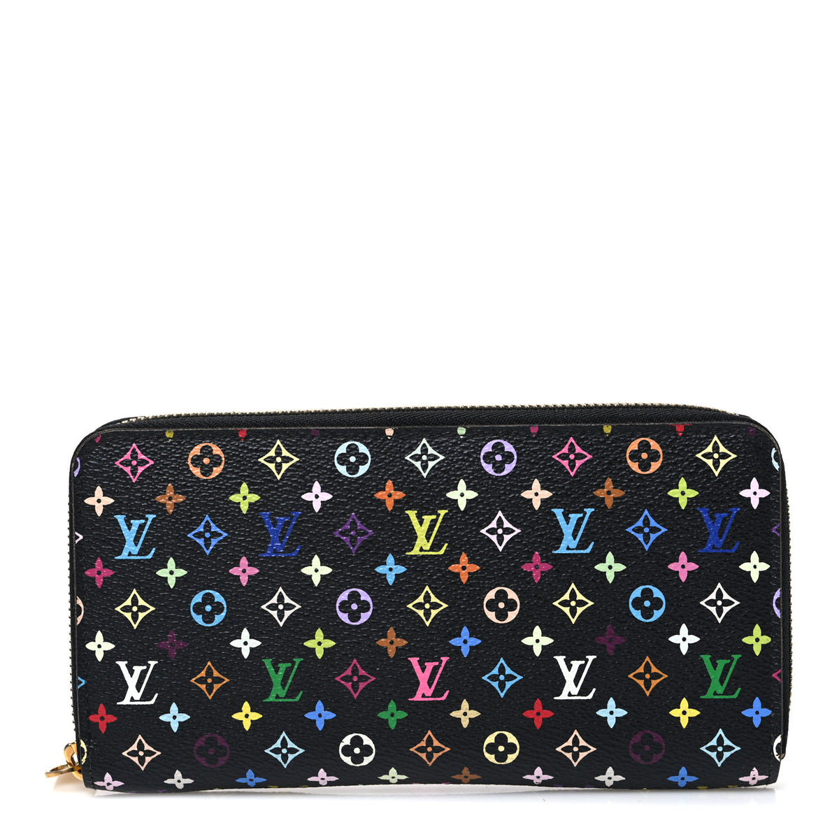 Louis Vuitton Monogram Multicolor Zippy Wallet Black Pistachio 1 of 7