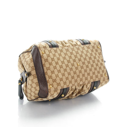 Gucci Monogram Interlocking Medium Boston Dark Brown 4 of 7