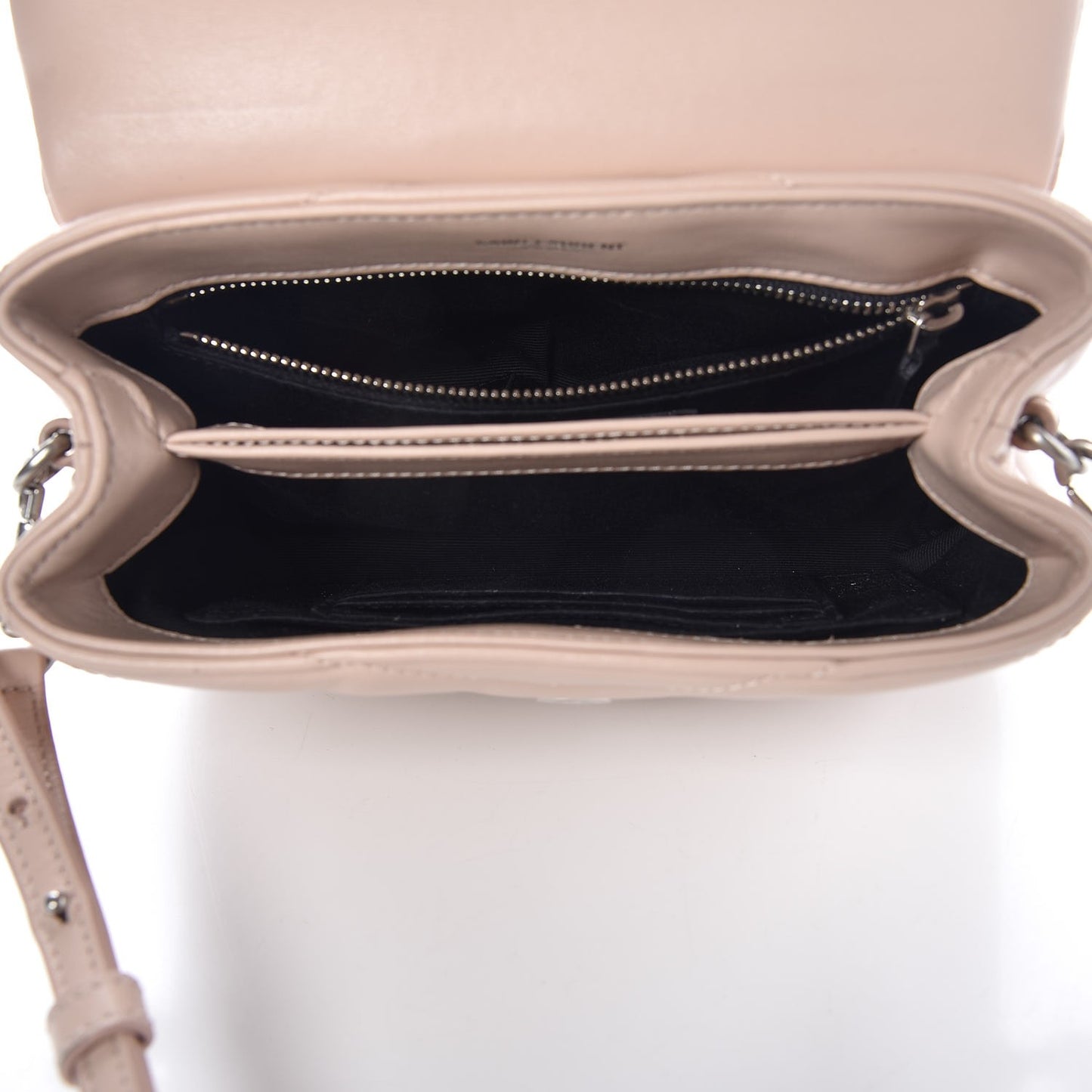 Calfskin Y Quilted Monogram Toy Loulou Crossbody Bag Nude Powder