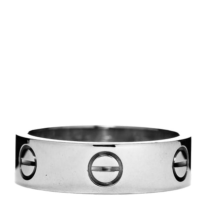 Cartier 18K White Gold 5.5mm LOVE Ring 57 8 1 of 4