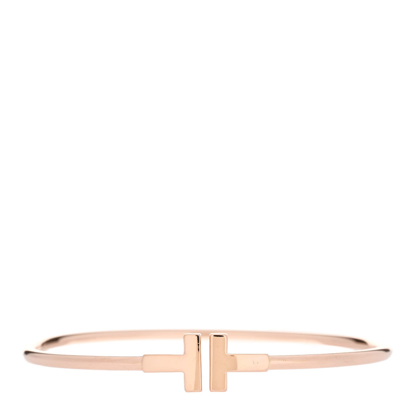 18K Rose Gold T Wire Bracelet