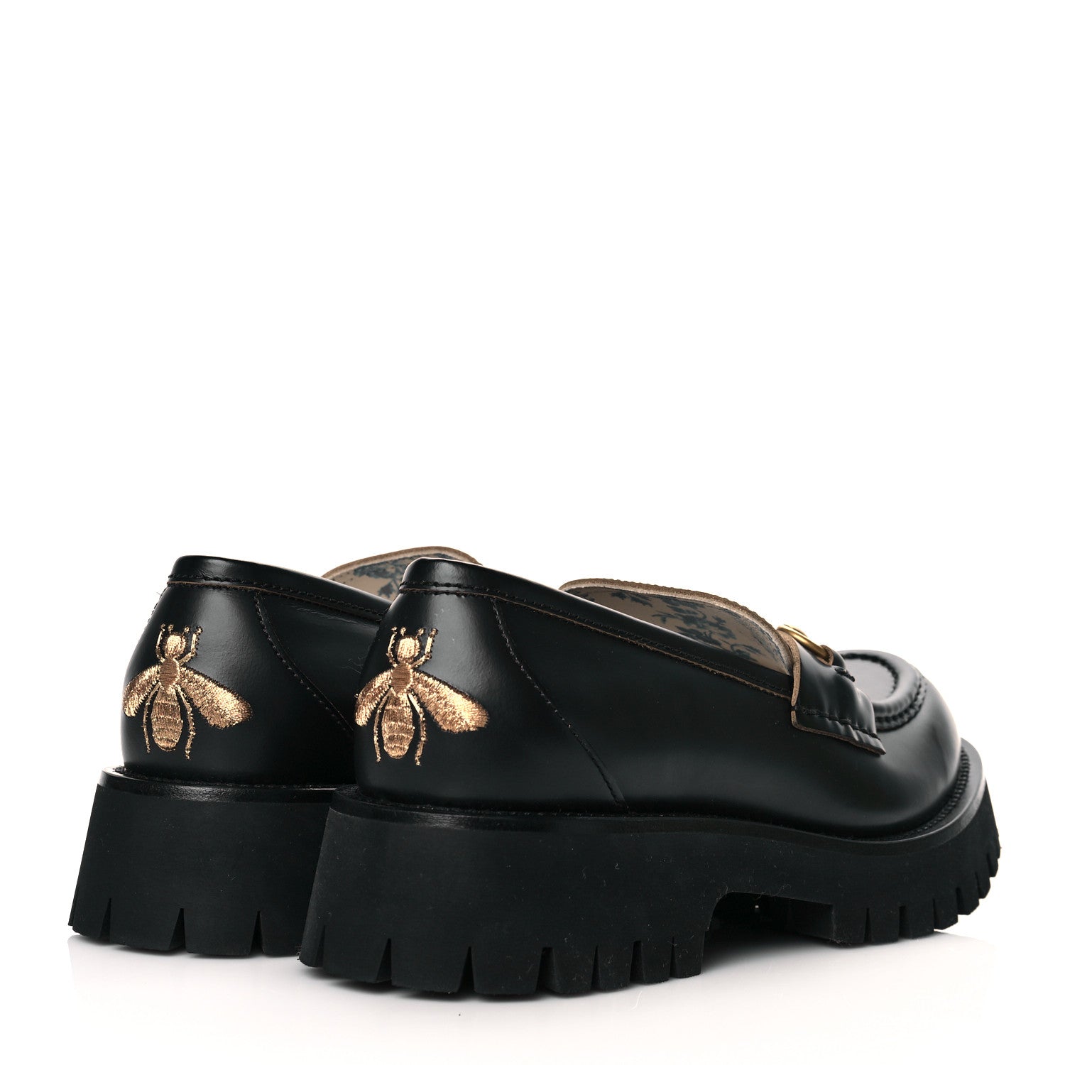 Gucci Cordovan Lux Womens Harald Horsebit 25mm Platform Loafers 40.5 Black 4 of 10