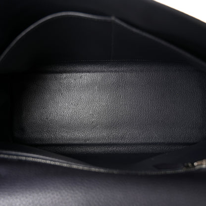 Hermes Taurillon Clemence Vibrato Kelly Retourne 32 Bleu Indigo 5 of 10