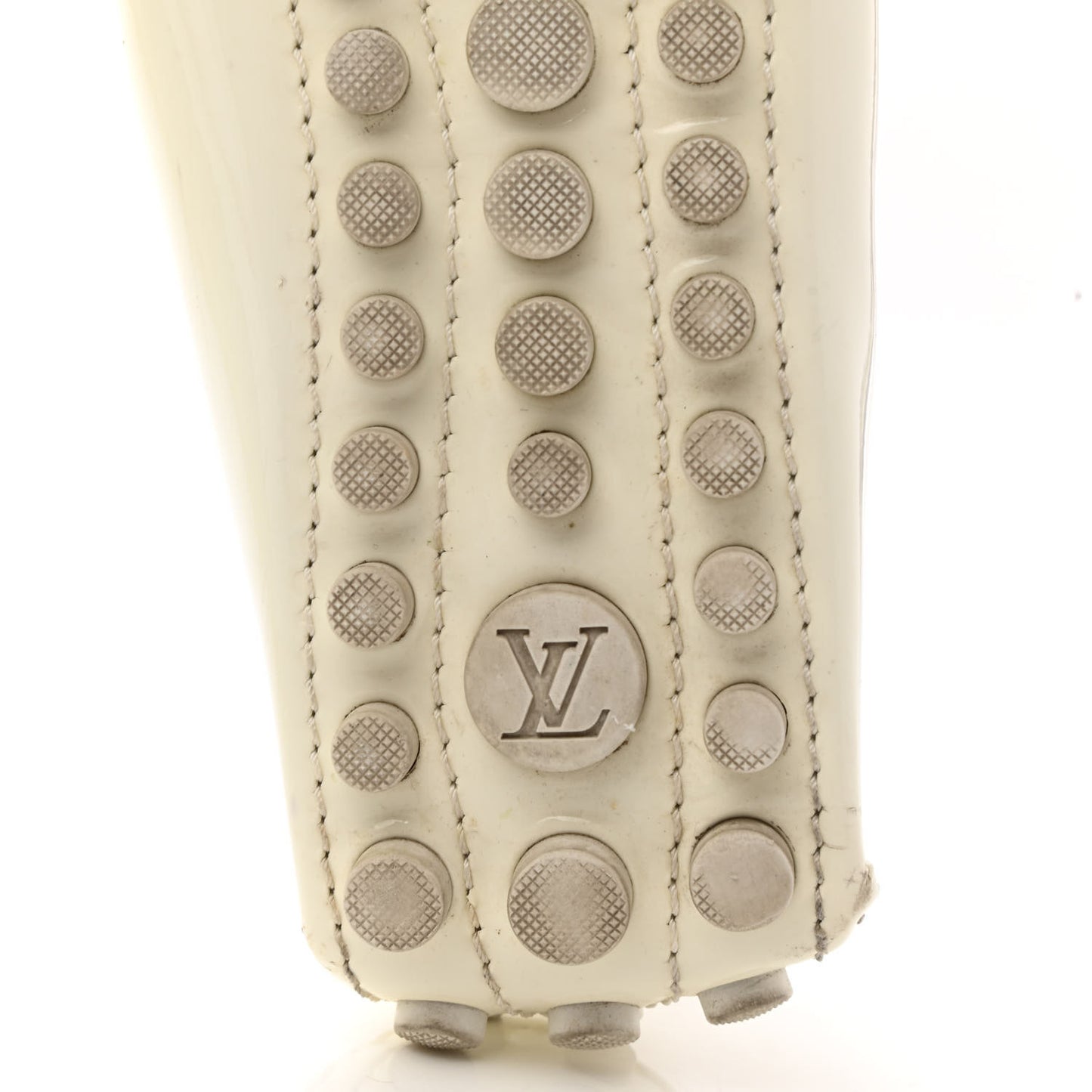 Patent Calfskin Oxford Loafers 39.5 White
