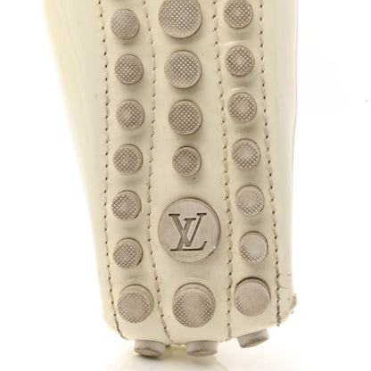 Louis Vuitton Patent Calfskin Oxford Loafers 39.5 White 6 of 8