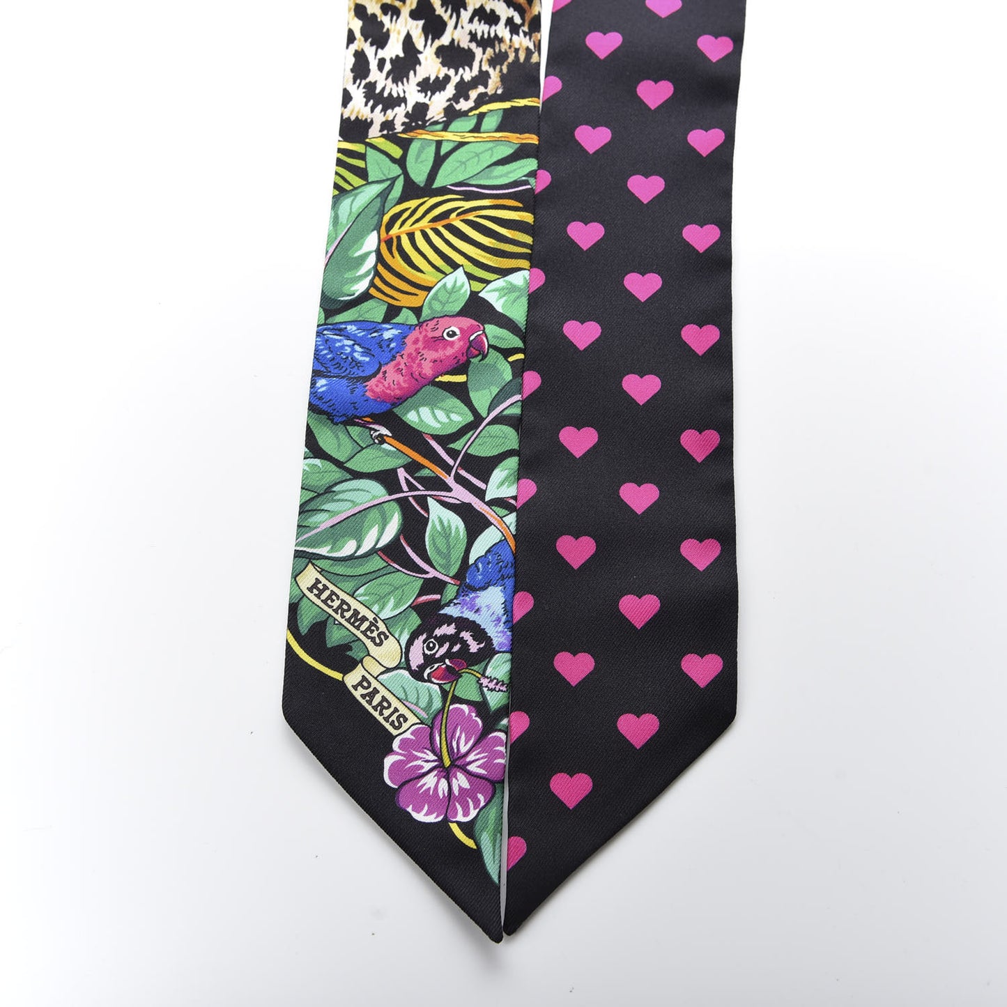 Silk Jungle Love Love Twilly Black Vert Rose Vif
