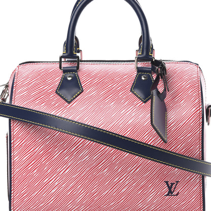 Louis Vuitton Epi Speedy Bandouliere 25 Denim Red 9 of 11
