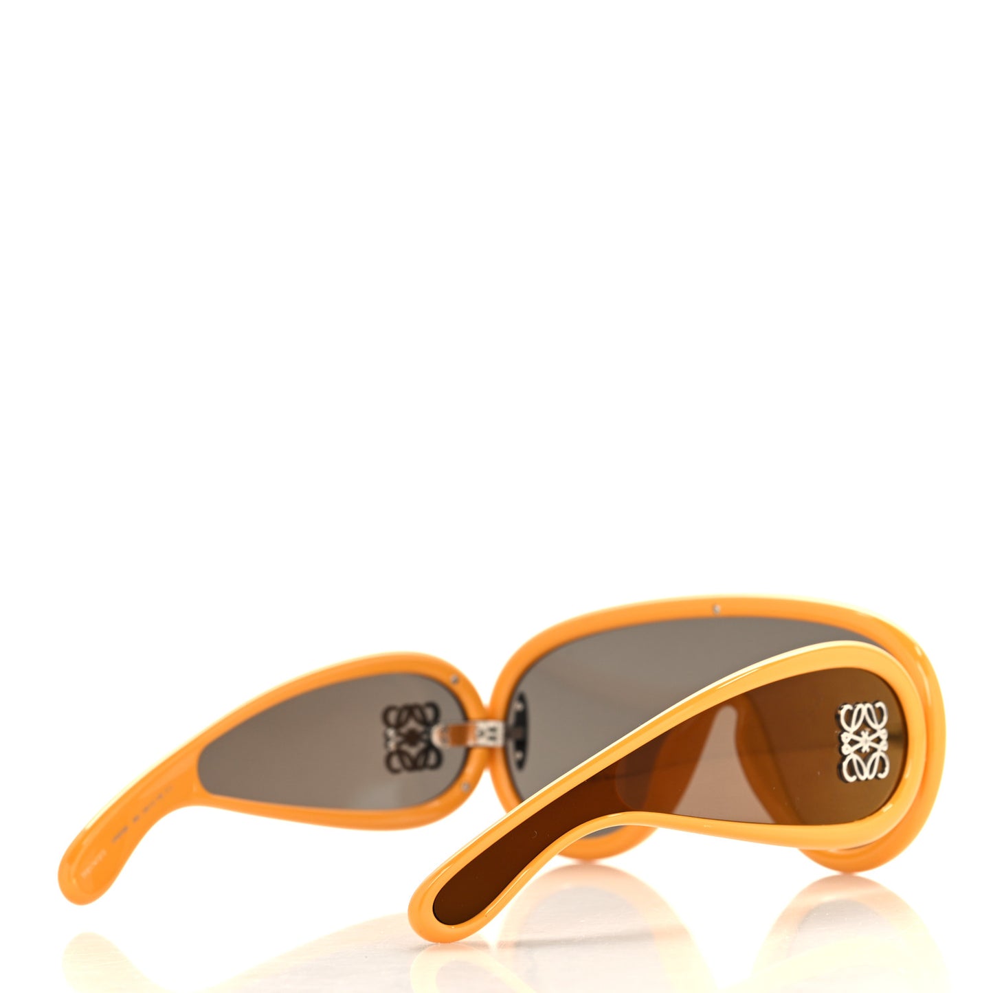 Acetate Anagram Wave Mask Sunglasses LW40108I Earth Yellow