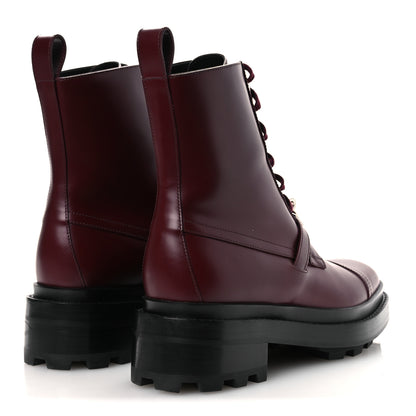 Hermes Glossed Calfskin Funk Ankle Boots 36.5 Rouge H 5 of 12