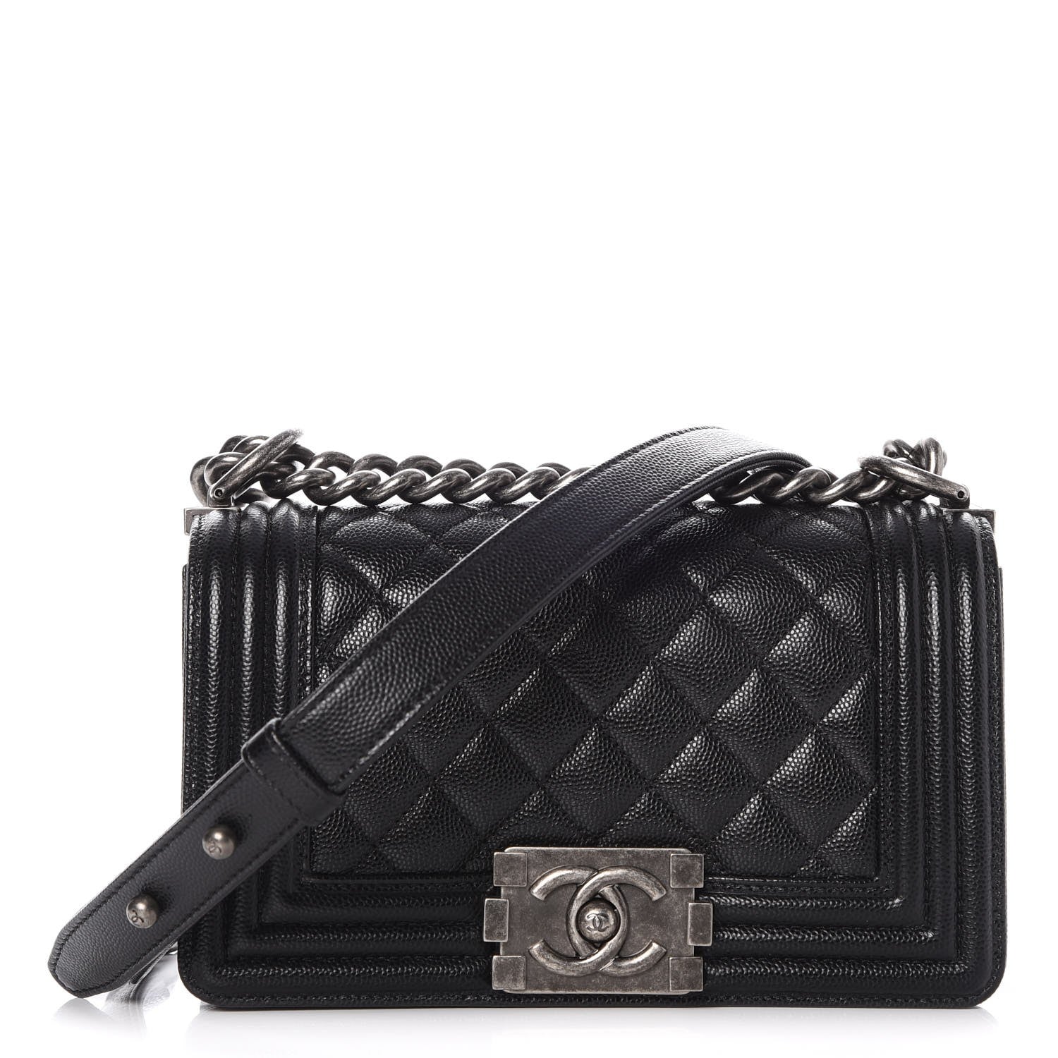 Chanel Caviar Quilted Small Boy Flap Black 1 of 8