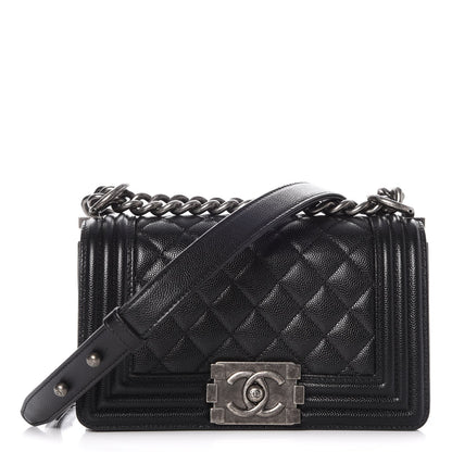 Chanel Caviar Quilted Small Boy Flap Black 1 of 8