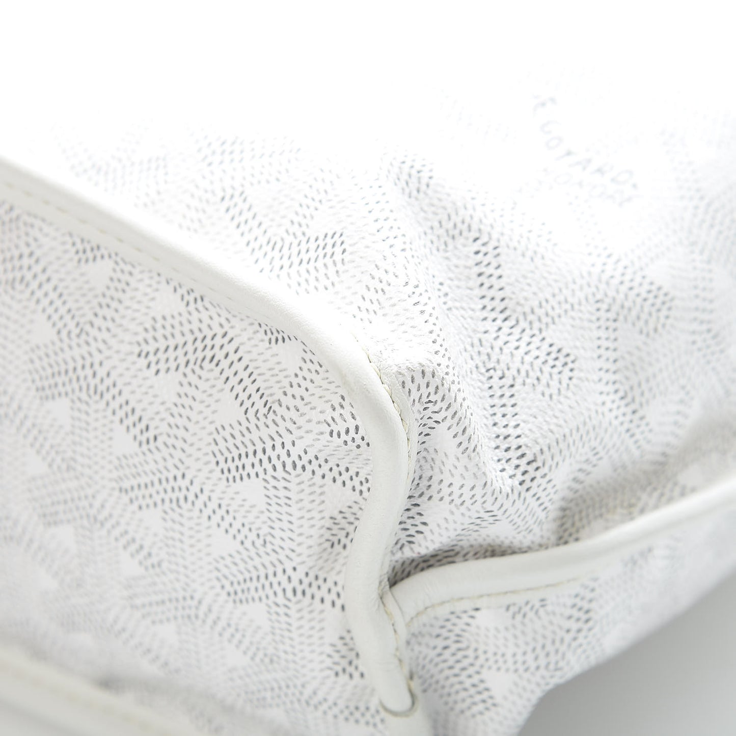Goyardine Reversible Mini Anjou White