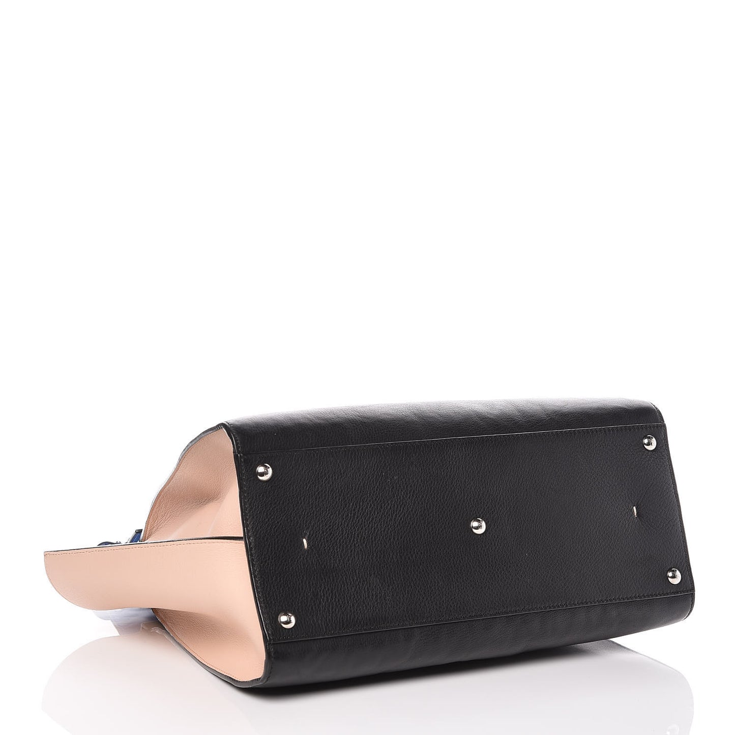 Vitello Dolce Bi-Color Large 3Jours Tote Black Plaster