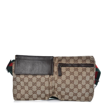 Gucci Monogram Web Belt Bag Dark Brown 1 of 14