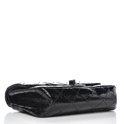 Chanel Patent Quilted Reissue Flap Clutch Bag Black 4 of 8