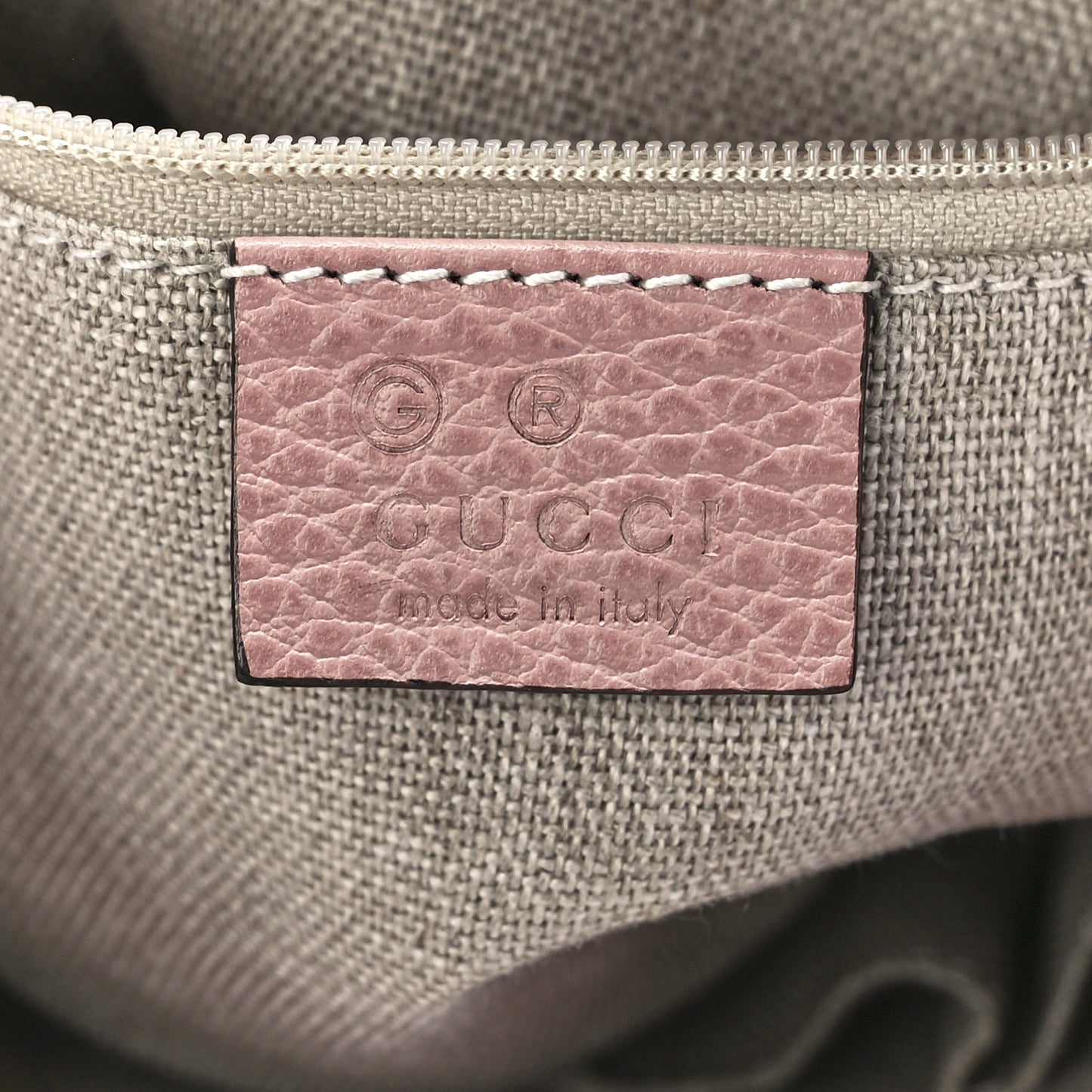 Monogram Small Bree Tote Beige Soft Pink