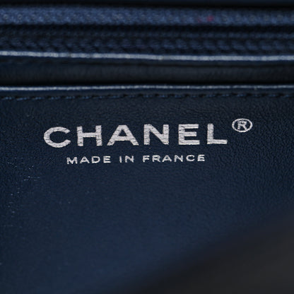 Chanel Lambskin Quilted Small Geometric Flap Navy 6 of 11