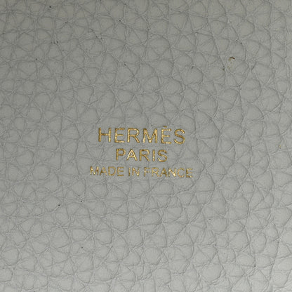 Hermes Taurillon Clemence Picotin Lock 18 PM Bleu Pale 6 of 9