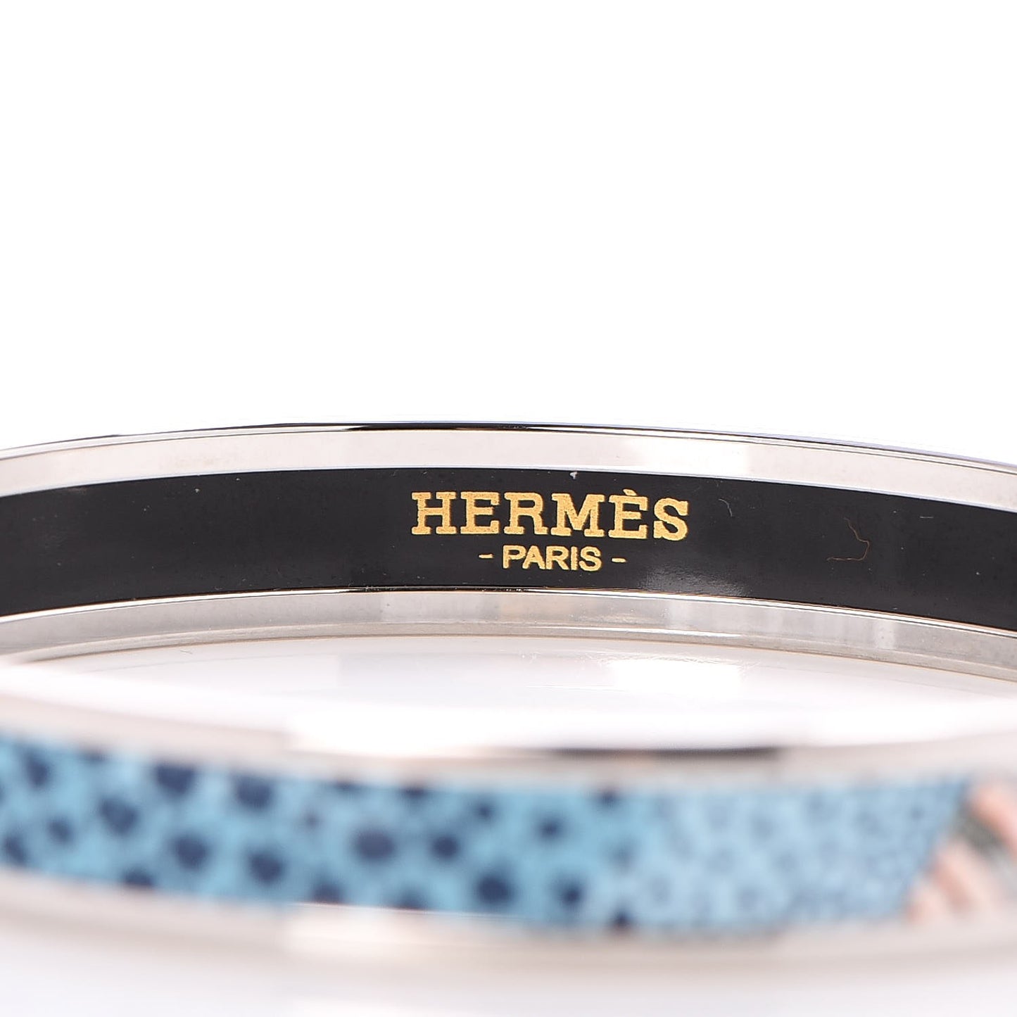 Enamel Printed Narrow La Marche de Savana Bracelet 65 Romantique