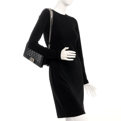 Chanel Patent Calfskin Quilted Medium Boy Flap Black 2 of 16