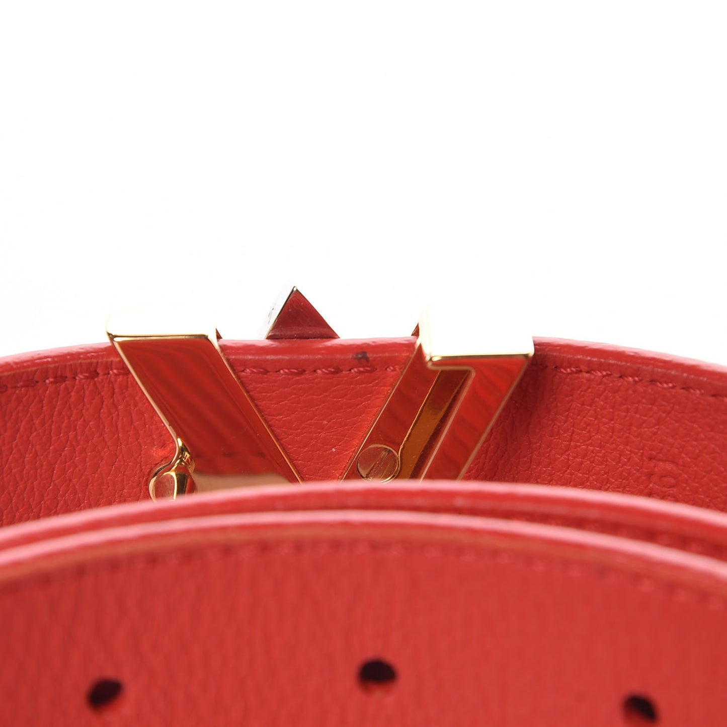 Epi 30mm LV Twist Belt 85 34 Coquelicot