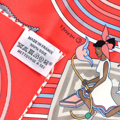Hermes Silk Carres Volants Scarf 70 Grenadine Gris Bleu 3 of 3