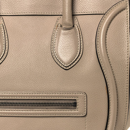 Celine Drummed Calfskin Mini Luggage Dune 15 of 15