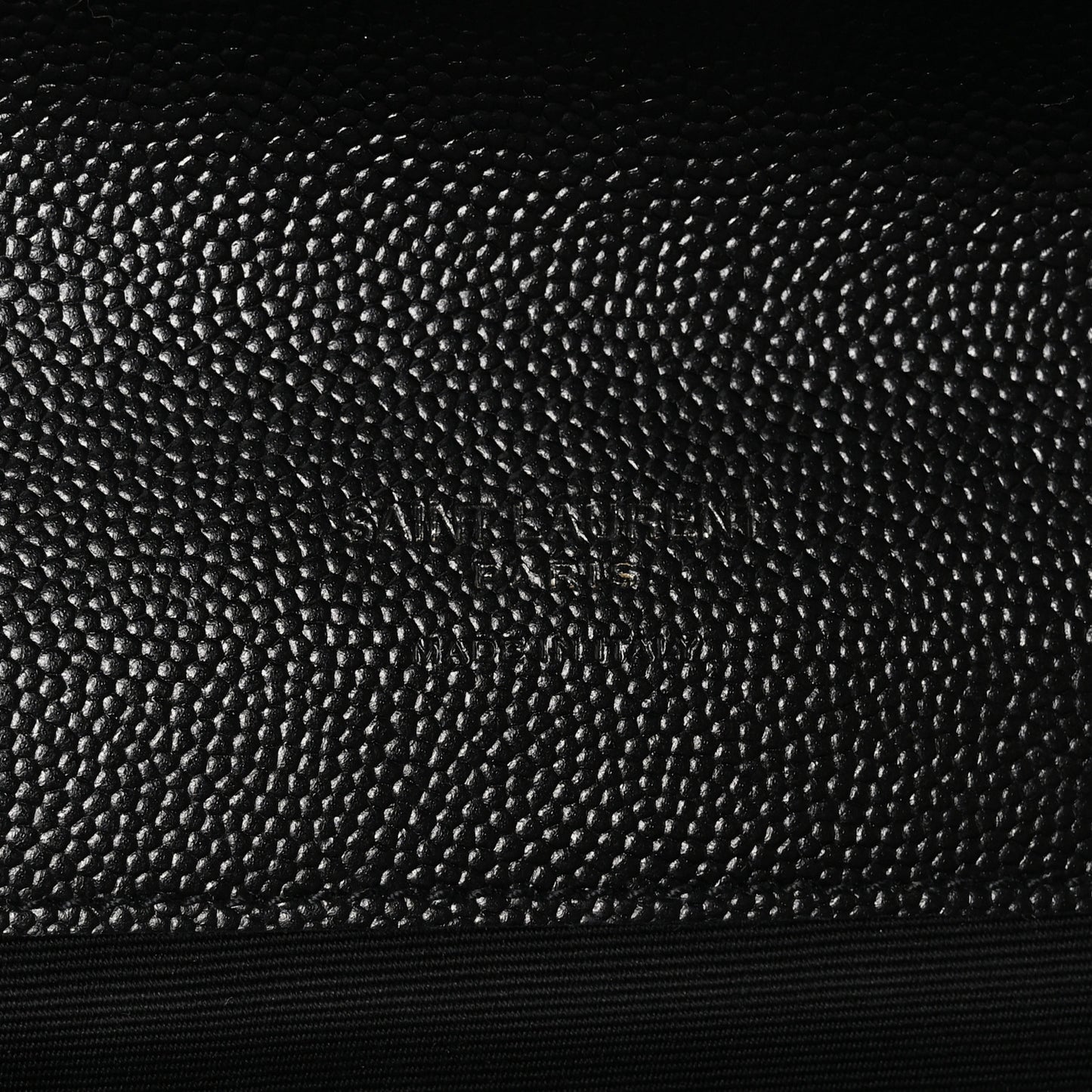 Grain De Poudre Textured Mixed Matelasse Triquilt Monogram Clutch Black