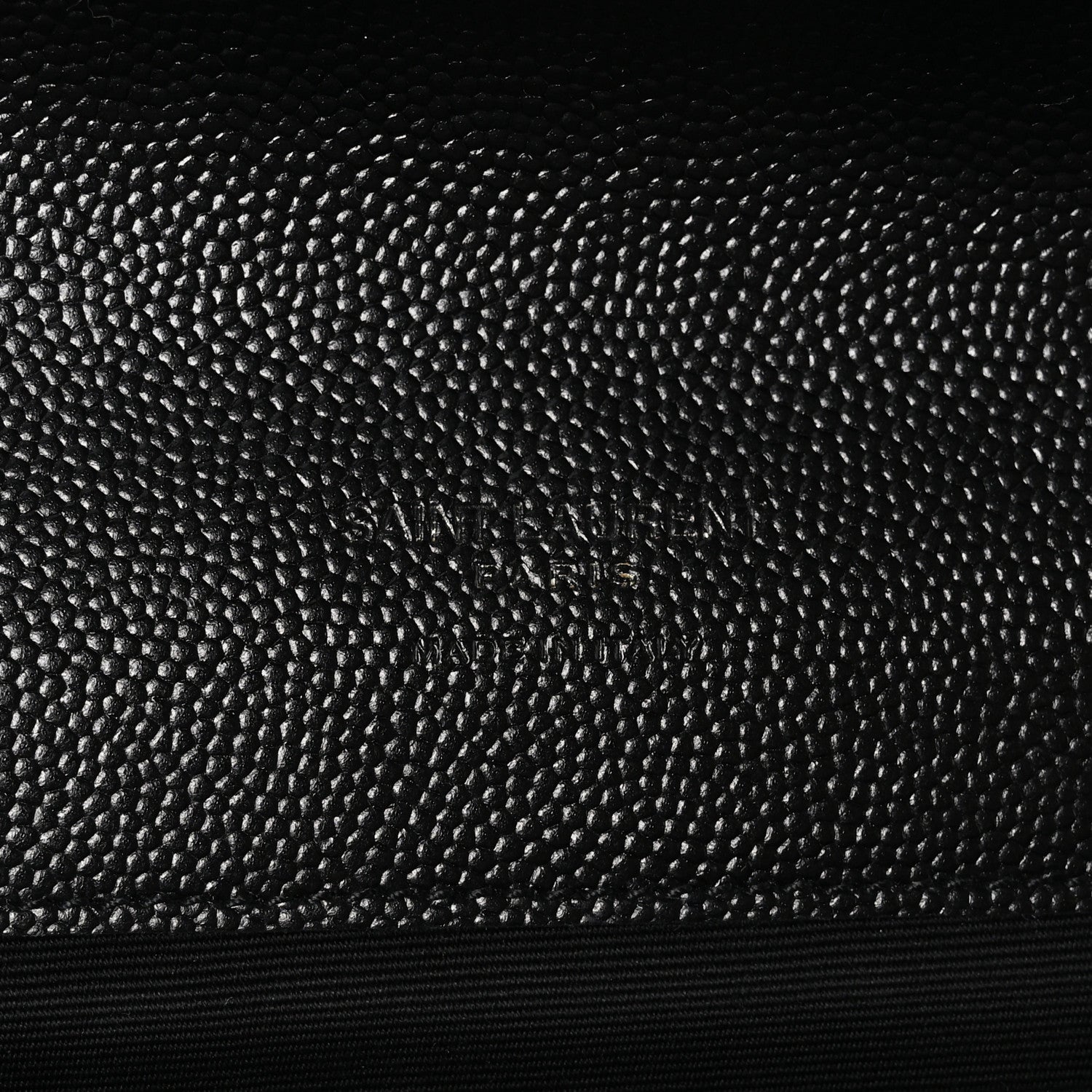 Saint Laurent Grain De Poudre Textured Mixed Matelasse Triquilt Monogram Clutch Black 6 of 8