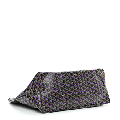 Goyard Goyardine Saint Louis Claire Voie GM Black Purple 5 of 11