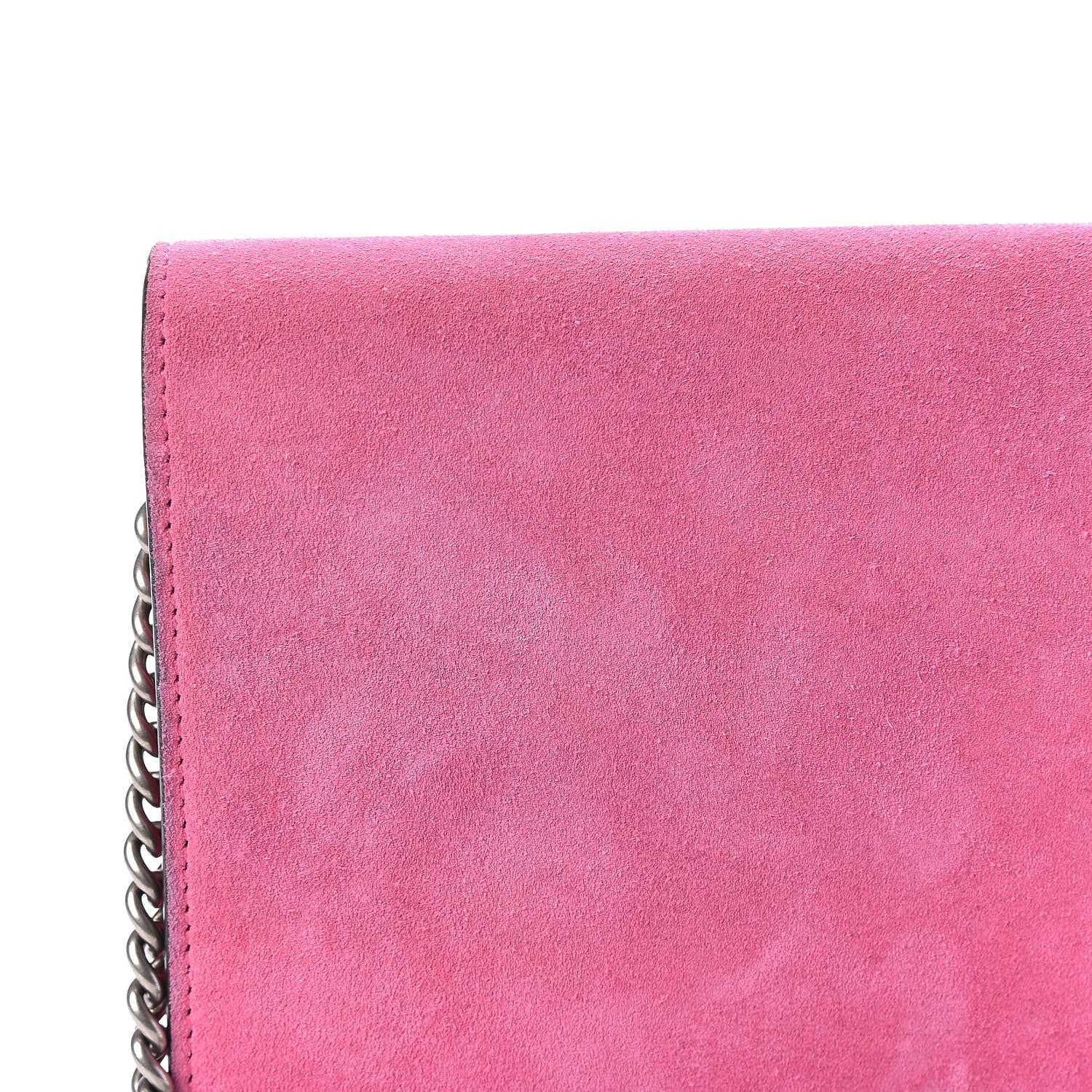 Gucci Suede Mini Dionysus Chain Wallet Pink Tropical Flower 11 of 16