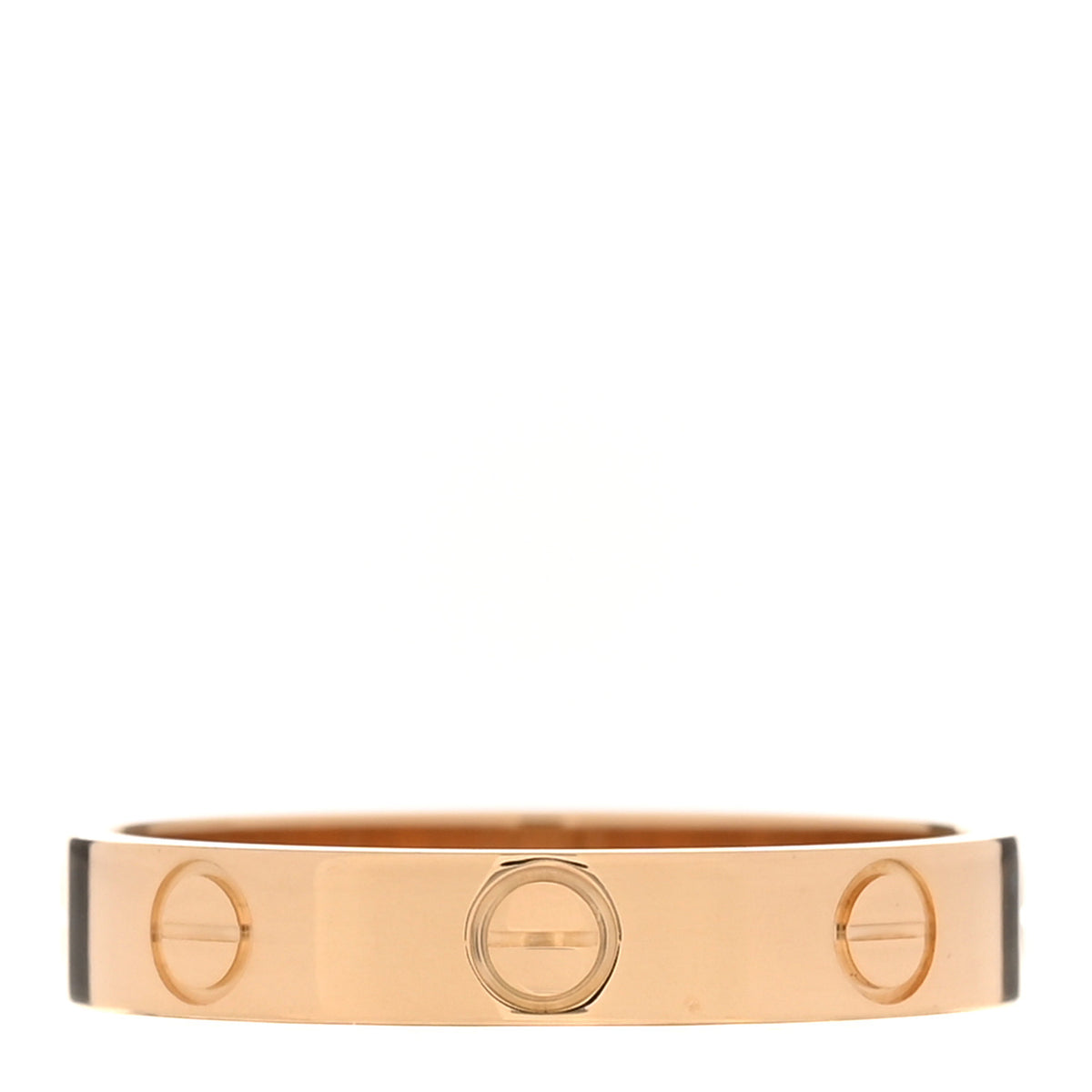 18K Yellow Gold 3.5mm LOVE Wedding Band Ring 55 7.25