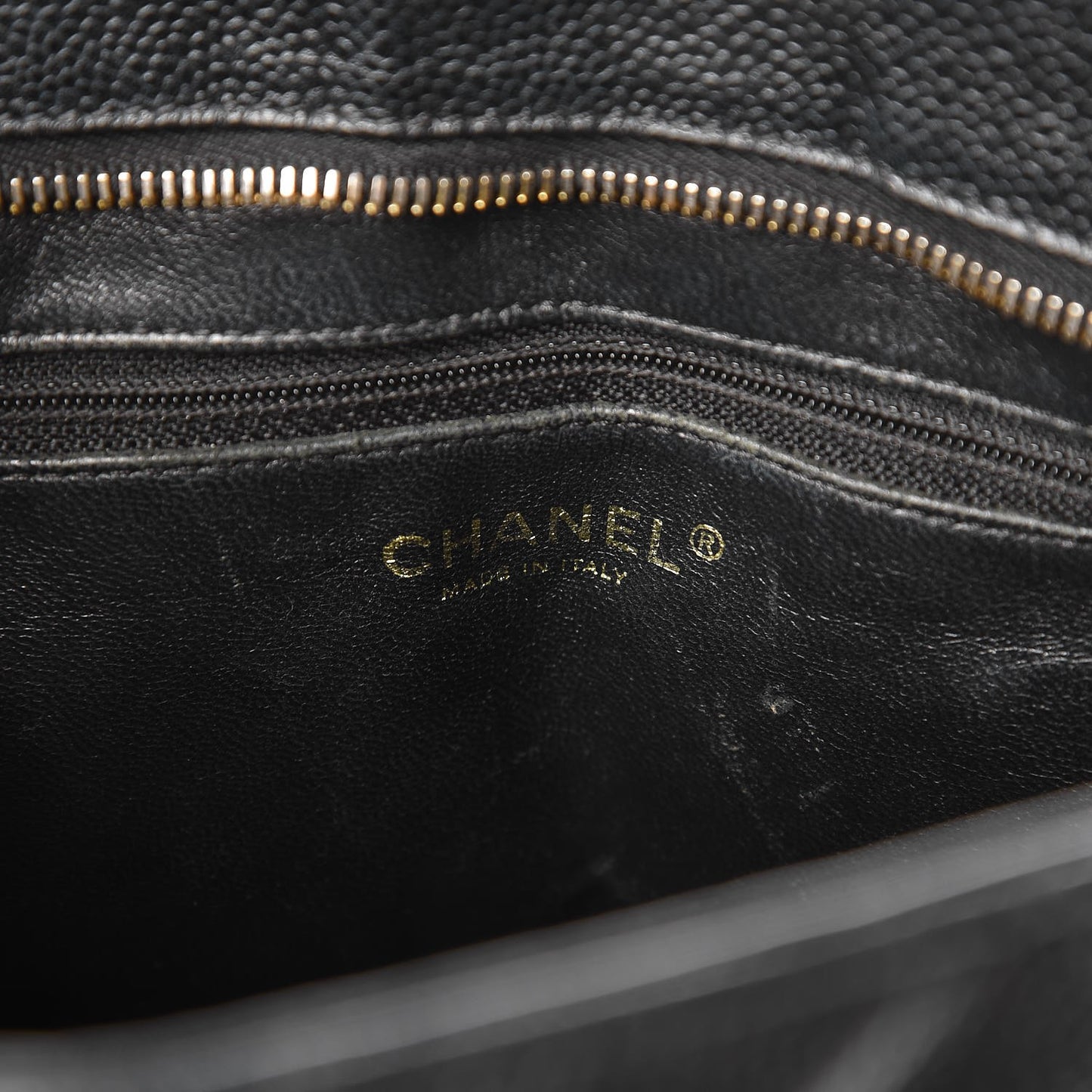 Caviar Quilted Medallion Tote Black