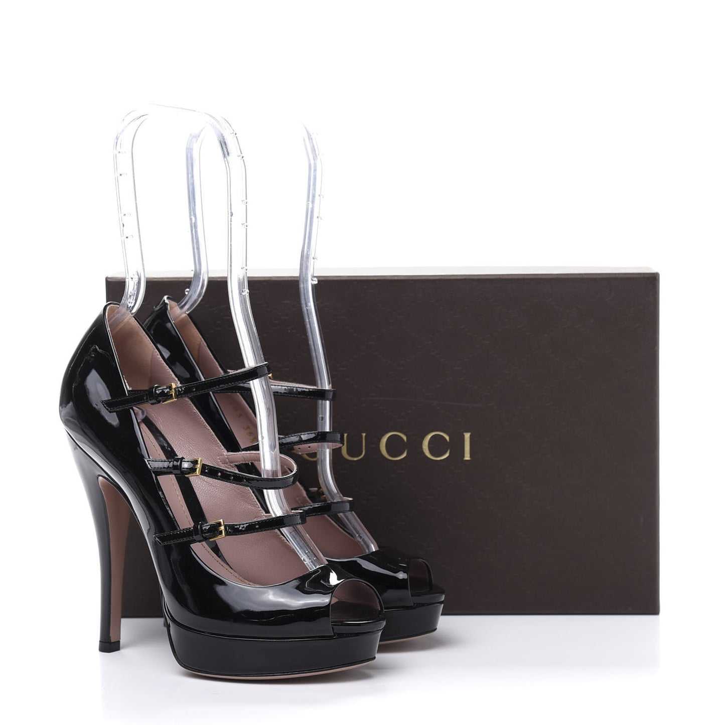 Vernice Crystal Lisbeth Platform Peep Toe Pumps 36.5 Black