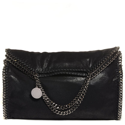 Stella McCartney Shaggy Deer Small Falabella Fold Over Tote Black 1 of 9