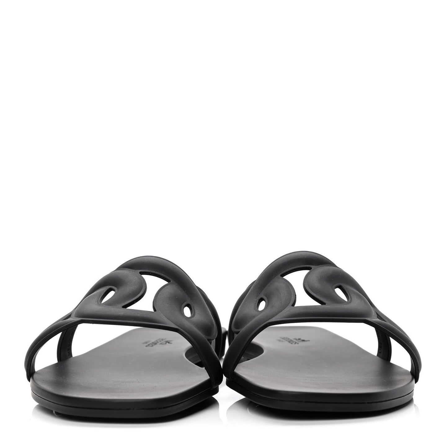 Rubber Aloha Sandals 39 Black