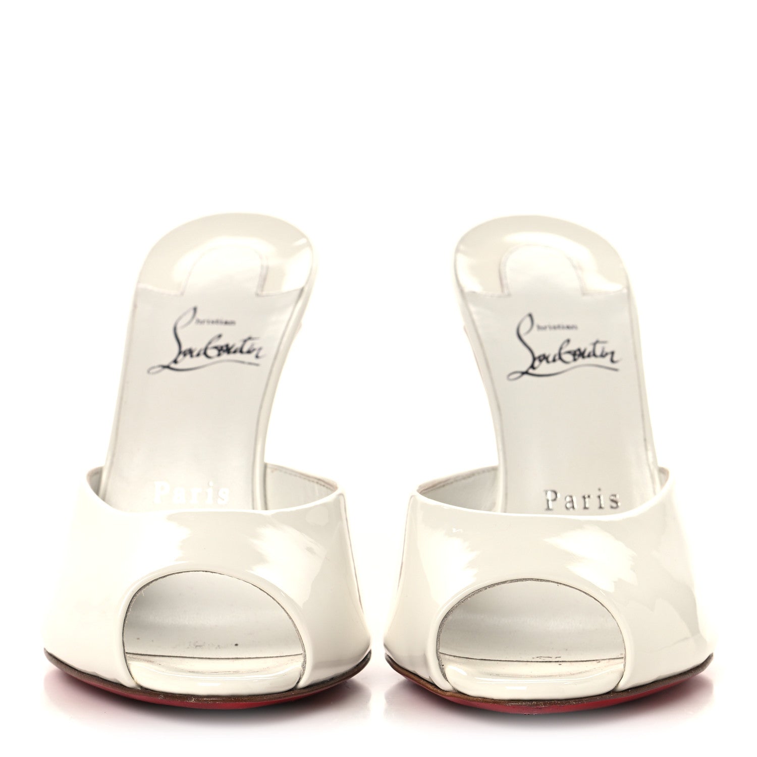 Christian Louboutin Patent Me Dolly 100 Sandals 37.5 White 3 of 10