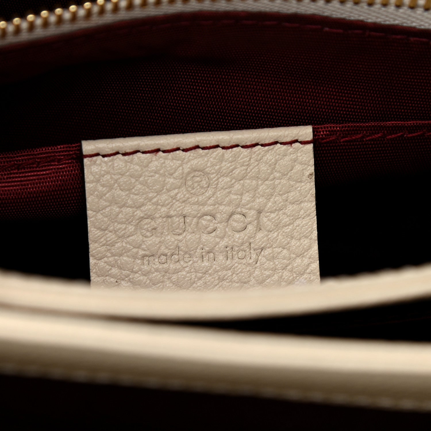 Gucci Smooth Calfskin Small Zumi Shoulder Bag Mystic White 6 of 9