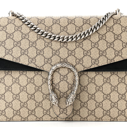Gucci GG Supreme Monogram Medium Dionysus Shoulder Bag Black 8 of 12