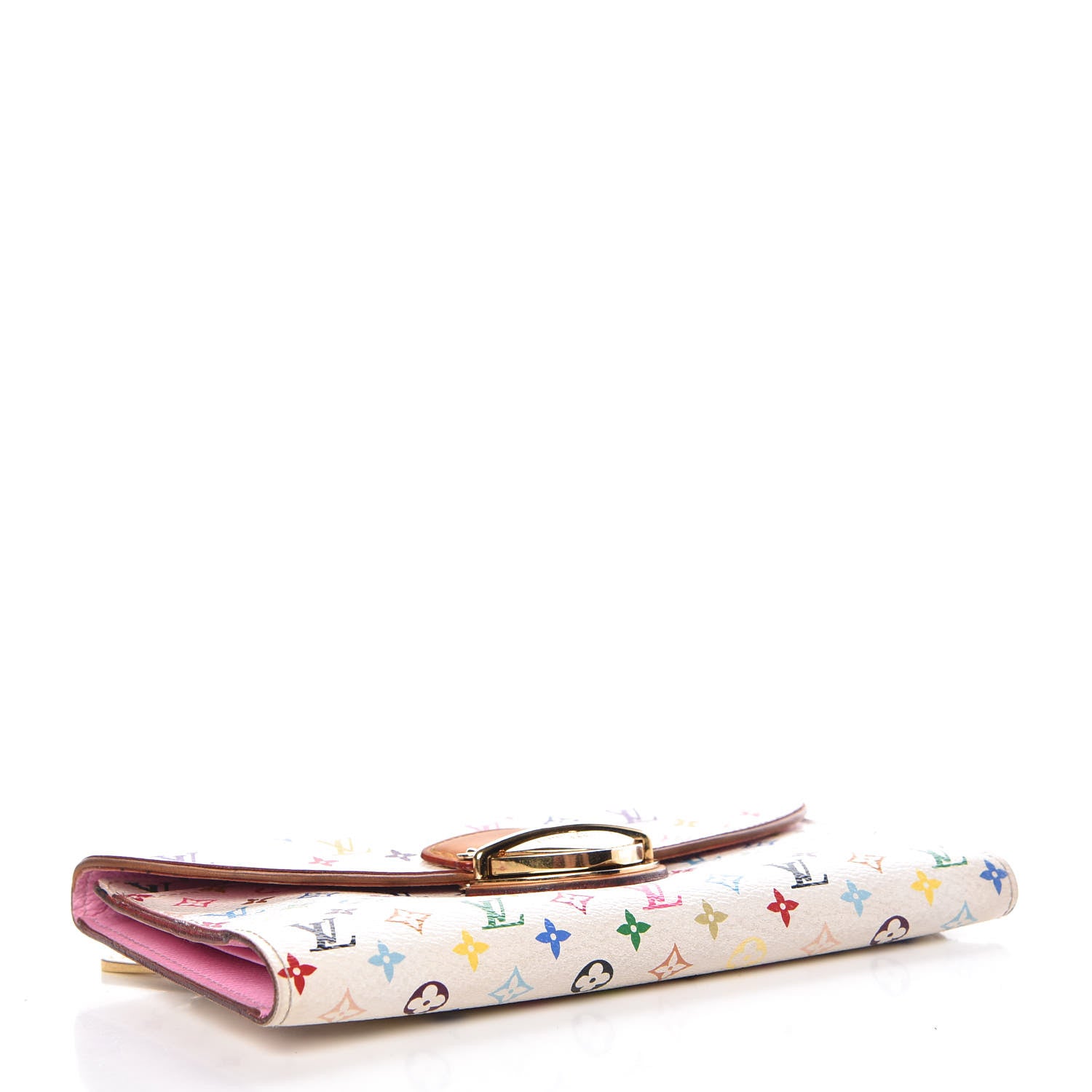 Louis Vuitton Monogram Multicolor Eugenie Wallet White Litchi 4 of 15